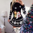 thumbnail image 2 of Vestidos de Navidad Para Mujer Moda Otoño E Invierno Manga Larga Navidad Impreso Cuello Redondo Vestidos Largos Odeerbi ODB198587, 2 of 5
