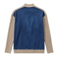 thumbnail image 3 of Daiosportswear Cardigan Sweaters for Women Long Sleeve V Neck Button Up Knit Loose Color Block Outwear Coats Khaki, 3 of 9