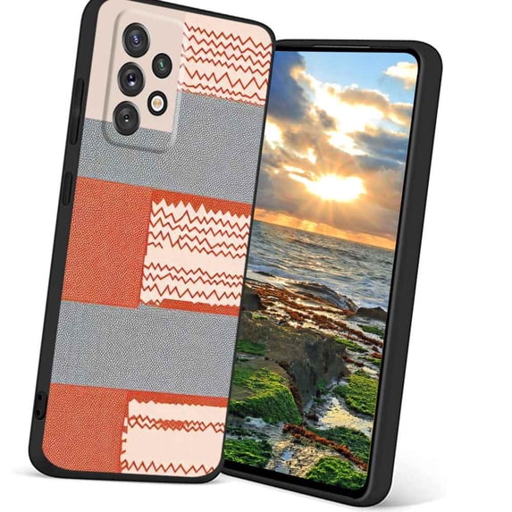 Compatible with Samsung Galaxy A72 5G Phone Case, Lines-Geometrical-Max-75 Case Men Women, Flexible Silicone Shockproof Case for Samsung Galaxy A72 5G