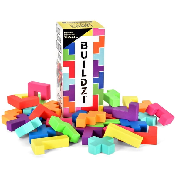 BUILDZI by TENZI - Le jeu de blocs de construction à empilement rapide pour toute la famille - 2 à 4 joueurs âgés de 6 à 96 ans - Plus des jeux de fête amusants pour jusqu'à 8 joueurs