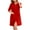 Red, variant on QUNYINEY Solid Women's Robes Blue Loungewear Short Zipper Front Sleepwear Casual Short Sleeve Lightweight with Pocket Round Neck Zipper Bathrobe