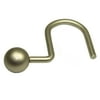 Teamson Home Bathroom Shower Curtain Ball Hook Nickel Gold HK40002