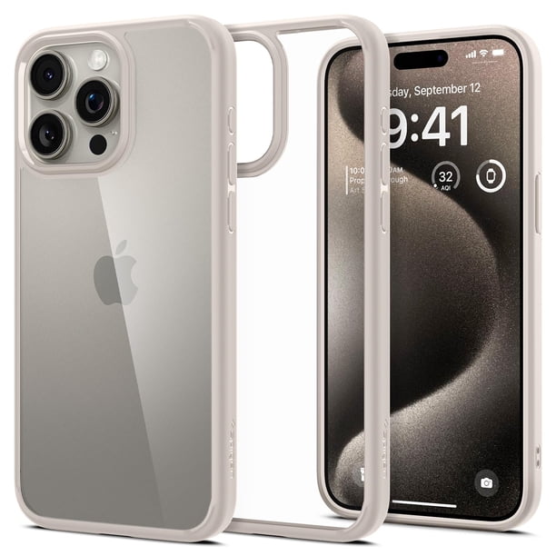 Funda para teléfono celular Spigen iPhone 15 Pro Max Ultra Hybrid Titanium