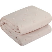 Brielle 5 Piece Microfiber Clip Comforter Set in Blush by Nanshing, King