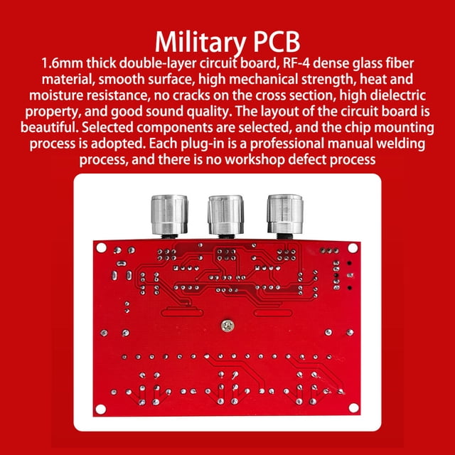 VONKY PCB Amplificateur Conseil Portable Professionnel Réglable en Volume Haut-Parleur Subwoofer Amplificateur Module Partie Accessoires Type 1