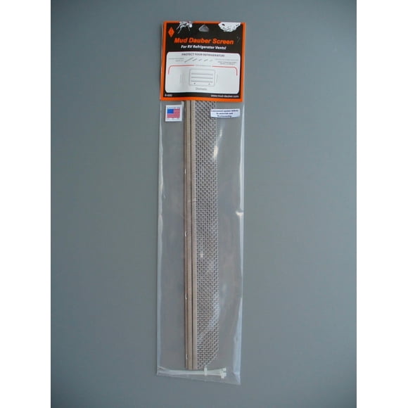 JCJ Enterprises Écran Anti-Insectes - Écran de Boue R-600 pour Appareil RV; Évent de Réfrigérateur; Longueur 20 Pouces x Largeur 1-1/2 Pouces; Acier Inoxydable; Lot de 3; Emballage de Détail