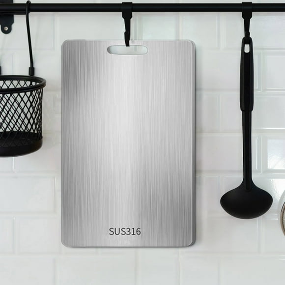 Chmadoxn Cutting Boards Food Grade Stainless Steel Cutting Board - Stainless Steel Cutting Board For Kitchen 316 Chopping Board Food-Grade For Meat Fruit Vegetables Dishwasher Safe cutting board