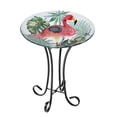 thumbnail image 1 of Bañera para Pájaros Solar LED Hi Line Gift Ltd. con Soporte de Flamenco, 1 of 9