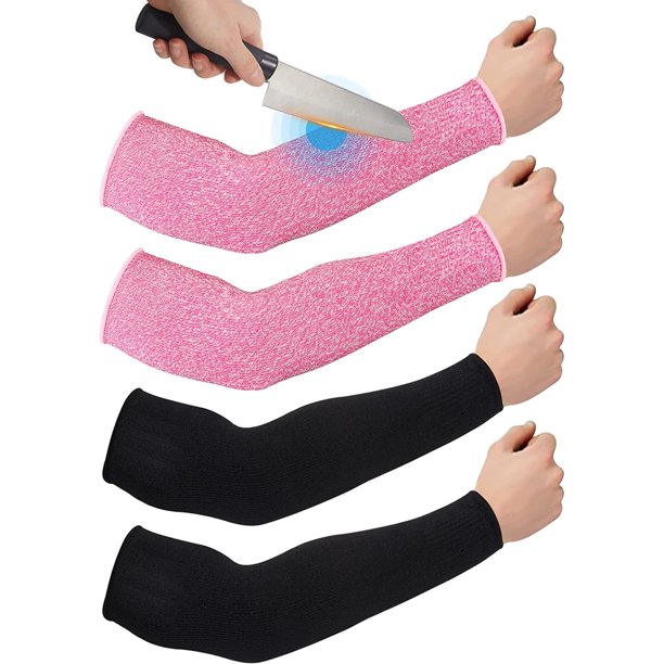 QWZNDZGR 2 Pairs Cut Resistant Sleeves Thin Arm Protectors Arm Guard