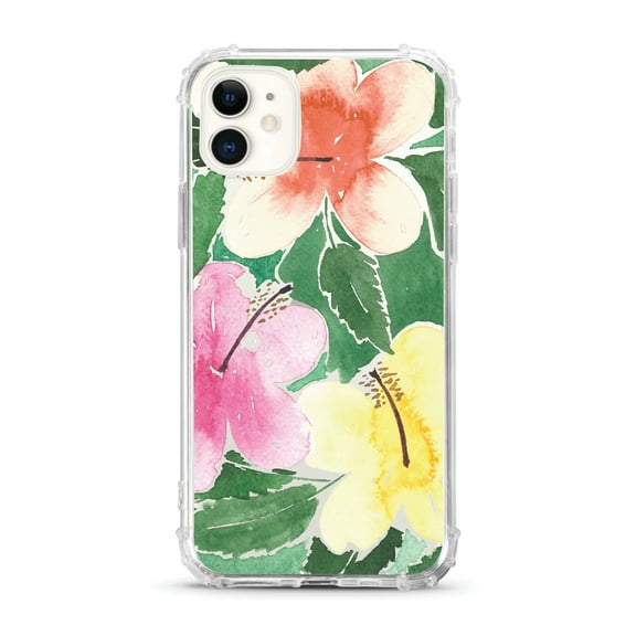 OTM Essentials iPhone 11 Phone Case, Hibiscus Trio Green