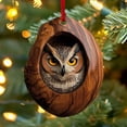 thumbnail image 4 of Naierhg Animal Pendant 2D Acrylic Animal Hanging Ornament Animal in Tree Hole Xmas Tree Decoration for Living Room Bedroom Garden Decor, 4 of 8