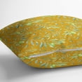 thumbnail image 3 of S4Sassy Gold Velvet Palm Sofa Cushion Case Home Decorative Square Pillow Cover Throw 2Pcs-16 x 16 Inches, 3 of 5