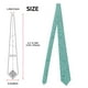 thumbnail image 2 of Fotbe Teal Turquoise Glitter Corbata Clásica para Hombre con Estampado – Corbata de Seda Jacquard Tejida, para Negocios, Bodas y Eventos Formales, 2 of 7