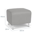 thumbnail image 3 of Lesro Ravenna Lounge Reception Ottoman in Gray, 3 of 5