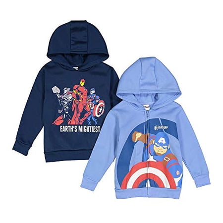 avengers set hoodie Piece Dark 2 Blue Avengers & Light Marvel Hoodies Set