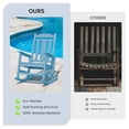 thumbnail image 4 of LOYALICE Outdoor High Back Porch Rocking Chair Set of 4,HDPE Oversized Adirondack Slat Rocker Chairs for Patio,Garden,Lawn,Balcony,Light Blue, 4 of 8