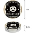 thumbnail image 1 of FMSHPON Halloween Bat Scary Pumpkin Set of 6 Round Coaster for Drinks, Absorbent Ceramic Stone Coasters Cup Mat with Cork Base for Home Kitchen Room Coffee Table Bar Decor, 1 of 6