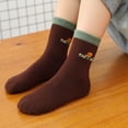 thumbnail image 6 of Zwiiyzr 5 Pairs Kids Boys Girls Socks Cute Print 3-15 Years Children Low Cut Middle Tube Socks Breathable Warm Socks B, 6 of 9