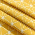 thumbnail image 6 of Grids Pattern Short Window Curtains for Home Balcony Panel Processed in Rod-Wear Method Yellow Grid, 6 of 8