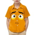 thumbnail image 2 of Piuwrlz Orange Short Shirts Sleeve Toddler Boys Graphic polo Pocket Pullover T Shirts Orange Size 3 Years, 2 of 9