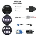 thumbnail image 4 of Labymos Phare de Moto 12V/24V 7 Pouces Rond LED Lampe de Conduite Tête de Lampe Adaptée pour, 4 of 7