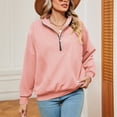 thumbnail image 5 of OBEEII Plus Size Sweatshirts for Women Long Sleeve Relax Fit Pullover Tops with Pockets Going Out Exercise Athletic Tee Shirts, 5 of 9