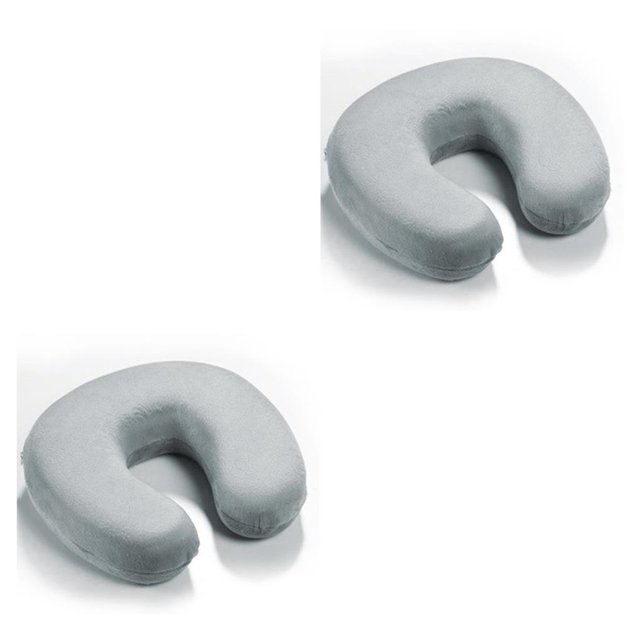 Kearding Almohada de espuma viscoelástica para el cuello, almohada de viaje en forma de U para la cabeza y el cuello, para oficina, tren, Type2 NO2