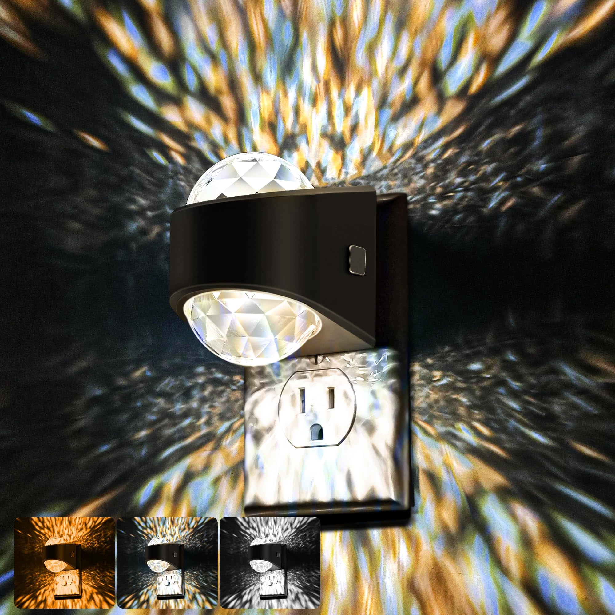 Night Light Plug Into Wall  Color Changing For 3cct Design With Galaxy Star Projector Dusk To Dawn Sensor Bathroom Bedroom Gaming Room Decor Gift