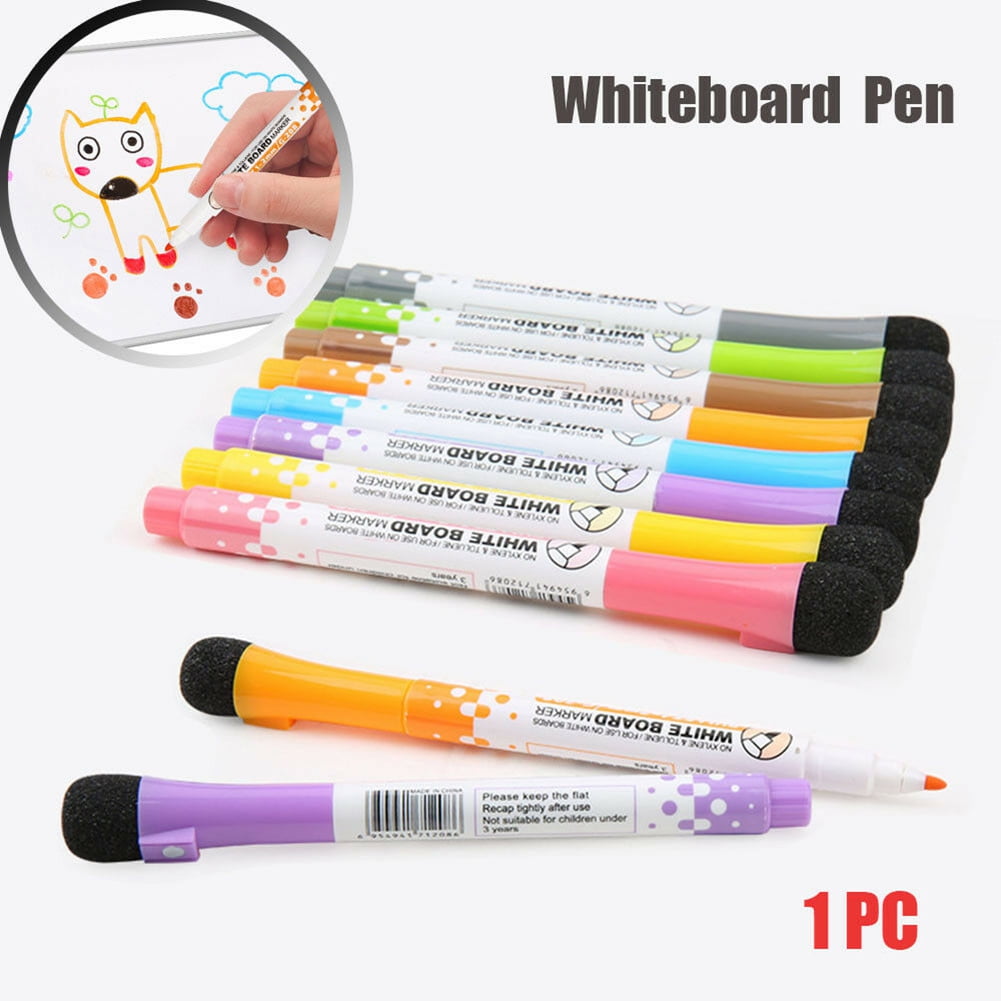 Duixinghas 8 Color Markers Writing Drawing Whiteboard Pen with Erasers for Kids Teacher