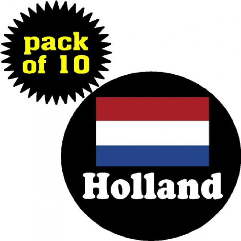 (Quantity 10) Holland Flag 1.25" Magnets Country Pride