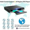 thumbnail image 2 of DVD player for TV with HDMI, all regions DVD player, CD player for home stereo system, HDMI & RCA cable included., 2 of 5