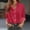 Red, variant on Holzkary Womens Button Down Shirt Casual Long Sleeve Cotton Blouse Loose Fit Collared Work Gauze Tops Women's Fashion Casual Solid Color Button Long Sleeve Shirts Tops Blue L