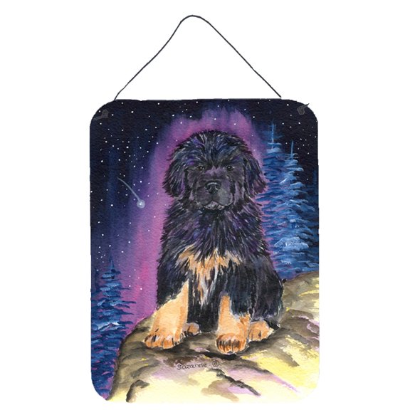 Carolines Treasures SS8440DS1216 Starry Night Tibetan Mastiff Wall or Door Hanging Prints 12x16 multicolor