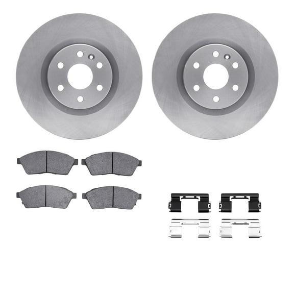 Dynamic Friction Company Front Brake Rotors with 5000 Advanced Brake Pads includes Hardware 6512-46329