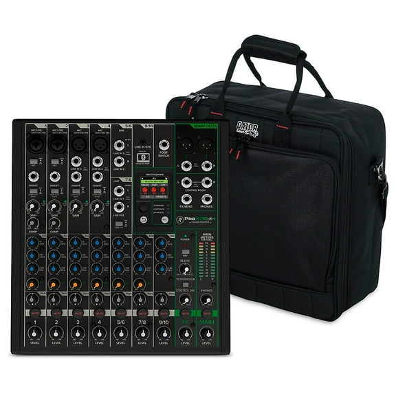 Mackie ProFX10v3  10-Channel Mixer With Gator Mixer Bag