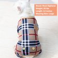 thumbnail image 3 of Dog Pajamas Checkered Stretchy Soft Dog Pjs for Small Dogs Dogs Hair Shedding Cover Doggie Jammies, 3 of 7