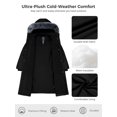 thumbnail image 4 of Wantdo Women's Recycled Winter Jacket Insulated Winter Puffer Coat Waterproof Thicken Parka Black L, 4 of 5