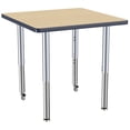 thumbnail image 6 of ECR4Kids 30in x 30in Square Everyday T-Mold Adjustable Activity Table Maple/Navy/Silver - Super Leg, 6 of 8