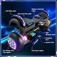 thumbnail image 6 of TST Bluetooth Hoverboard, 6.5" 300W Powerful Motor Hover Board with LED Lights, 6-10MPH Max Speed Self Balancing Electric Scooter, 6 of 7