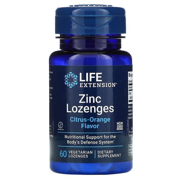 Zinc Life Extension Cítrico y Naranja 60 Cápsulas