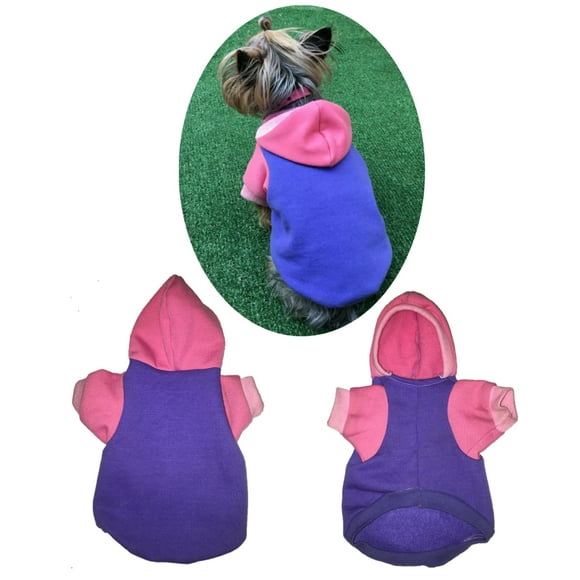 Sudadera para perro o gato Mi Baúl Lila/Rosa Talla 2