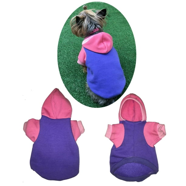 Sudadera para perro o gato Mi Baúl Lila/Rosa Talla 2