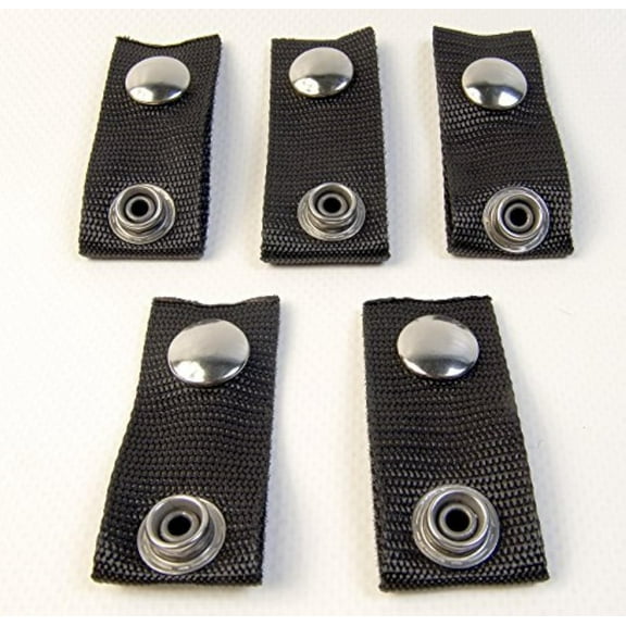 Extender Snaps for Your Boat Cover, Black (Extend A Snap), Adds 1.5" Inch, Finger Loop Built in, 5 Piece Set