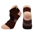 thumbnail image 2 of Cheers.US 1Pair Non-slip Towel Bottom Combed Cotton Yoga Socks Yoga Socks for Women Non-Slip Grips & Straps Ideal for Pilates Pure Barre Ballet Dance Barefoot Workout, 2 of 7