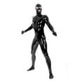 thumbnail image 3 of Disfraz de Halloween para mujer adulta, de murciélago, con diseño de gato sexy, de cuero negro, con máscara y látigo, 3 of 5