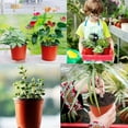 thumbnail image 7 of 100-Pack 3.5 Inch Plastic Plant Nursery Pots Seedling Flower Plant Container and Seed Starting Pots, 7 of 7