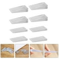 thumbnail image 4 of Cuñas para puertas Linaichen, 8 unidades, transparentes, para mesa, niveladoras de muebles inestables, 4 of 7