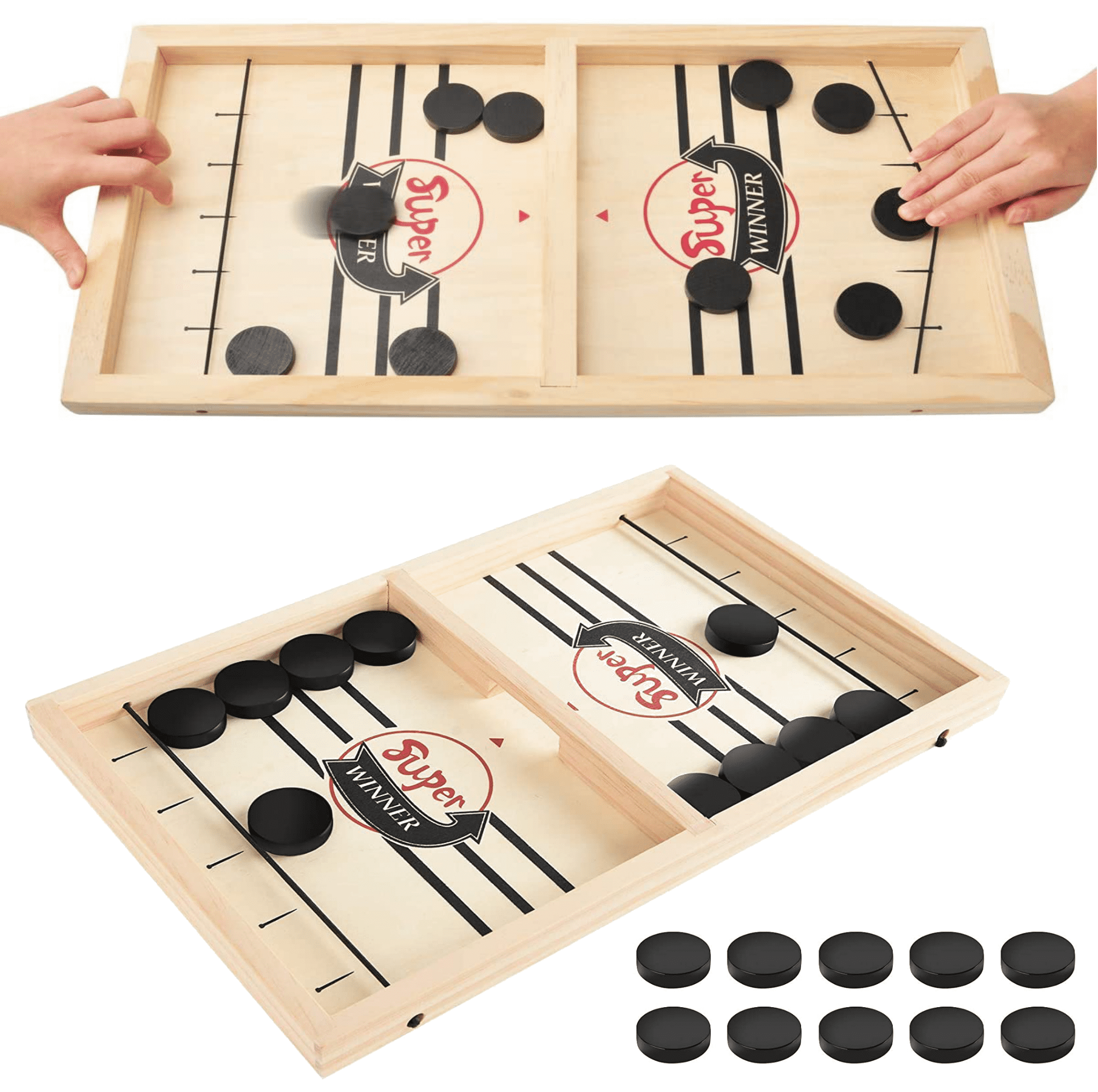 Juego Fast Sling Puck Game Paced SlingPuck Winner Board Family Game Kids Toy DE 