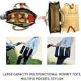 thumbnail image 3 of Diaper Bag Tote Baby Bags for Mom with Insulated Pockets, Stroller Straps, Diaper Handbag Waterproof Travel Diaper Purse, 3 of 9