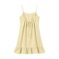thumbnail image 6 of BOOMNY Women's Backless Cami Dress Spaghetti Strap Lounge House Midi Dresses Flowy Beach Summer Sundress, 6 of 8
